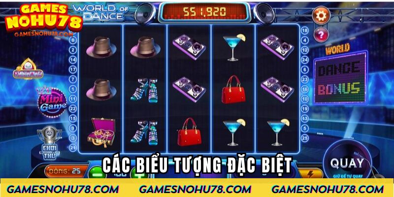 Các biểu tượng đặc biệt trong Nổ Hũ World Dance