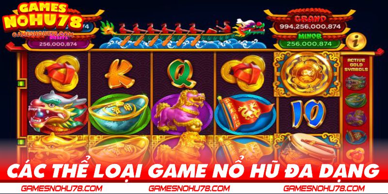 Các thể loại game nổ hũ đa dạng